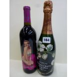 Champagne: Perrier Jouet 1996, hand-painted bottle with floral design (x1); Norma Jeane 2005 'a