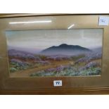 J. Sumpter, a pair of gouache views of Dartmoor, both signed (17 x 35 cm) and framed, together