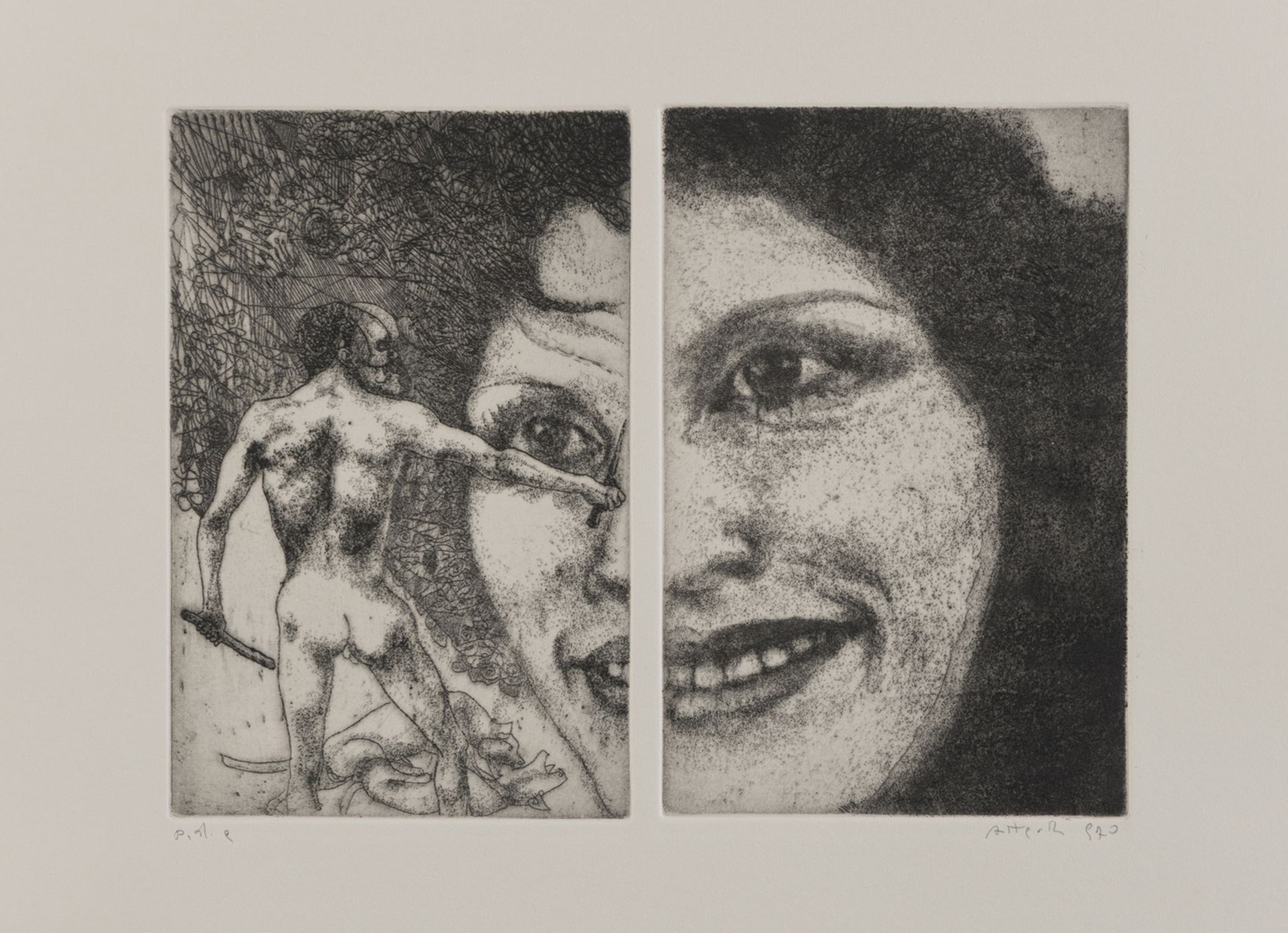 FOLDER OF ETCHINGS BY UGO ATTARDI - Image 4 of 4