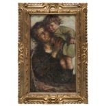 OIL PAINTING OF MOTHER AND CHILD BY NELLO ALESSANDRINI (1885-1957)