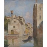 OIL PAINTING OF VENICE SIGNED 'OLIVERO' 20TH CENTURY