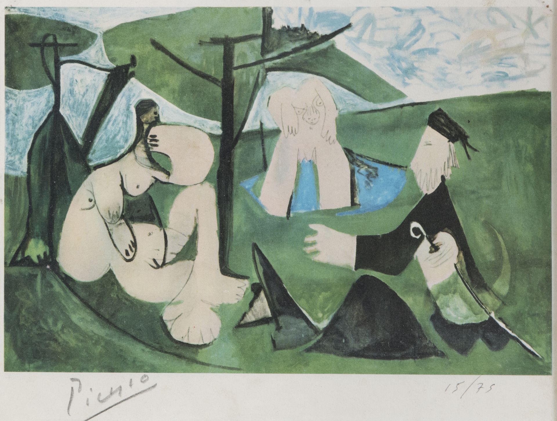 REPRODUCTION OF A LITHOGRAPHY BY PABLO PICASSO
