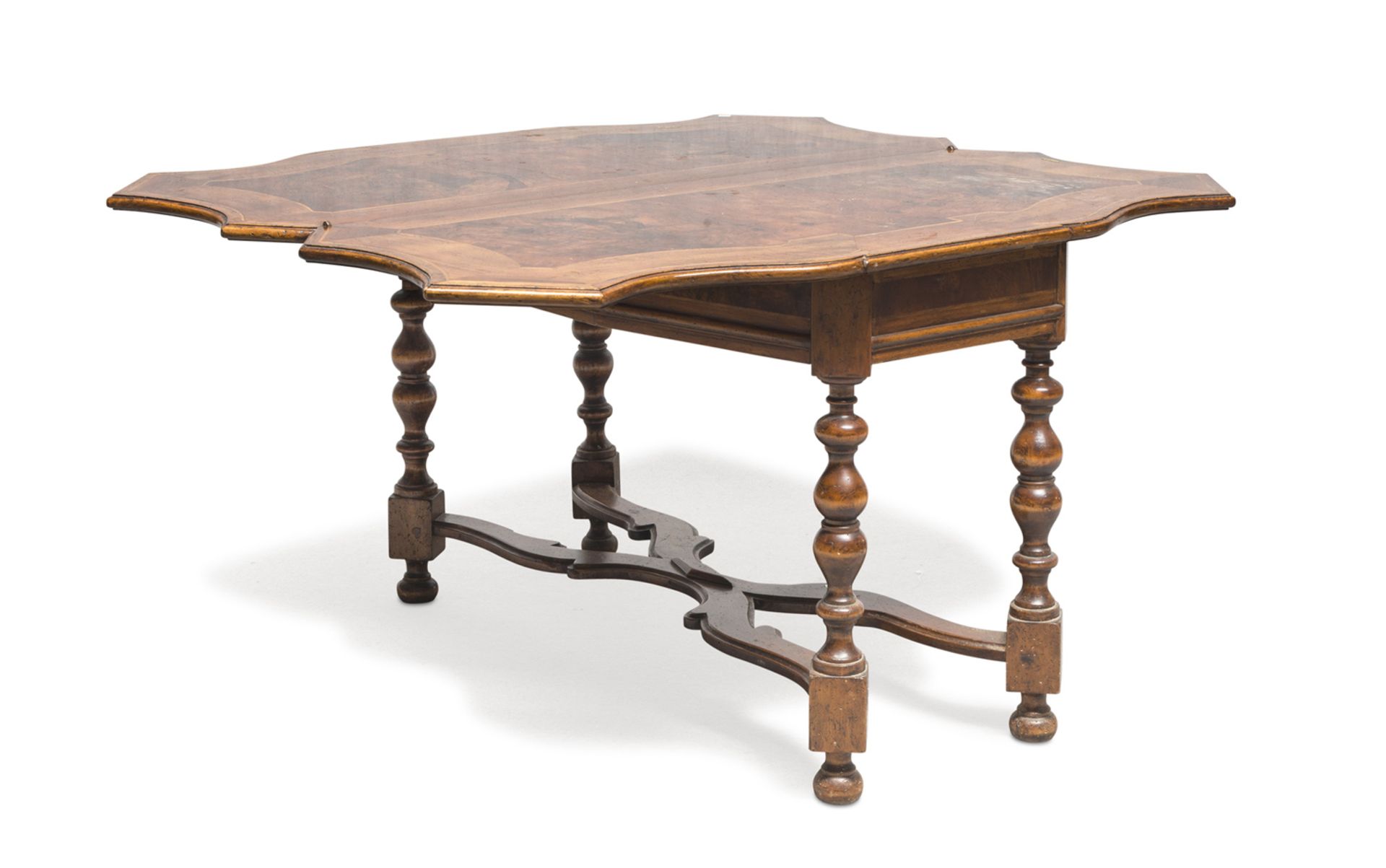 BEAUTIFUL FOLDING TABLE WITH ANTIQUE ELEMENTS - Image 2 of 2