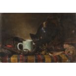OIL PAINTING OF A STILL LIFE BY HIPPOLYTE-PIERRE DELANOY (1849-1899)