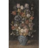 OIL PAINTING STILL LIFE OF FLOWERS 20TH CENTURY