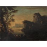 OIL PAINTING OF A LANDSCAPE BY DUTCH SCHOOL 19TH CENTURY