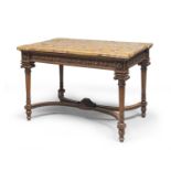 TABLE WITH BROCCATELLO TOP 19TH CENTURY