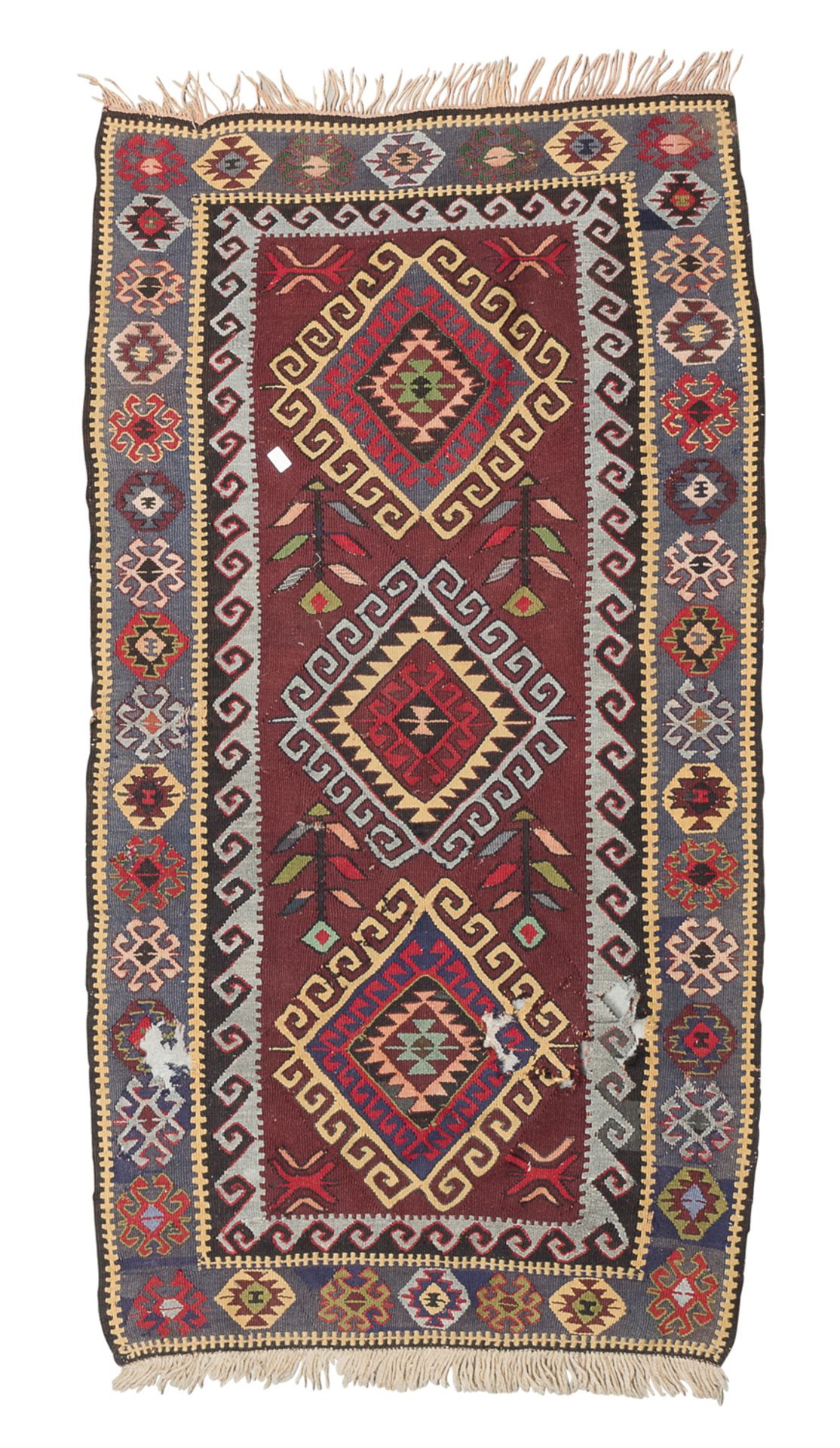 REMAINS OF KILIM CARPET 20TH CENTURY