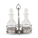 SMALL SILVER OIL CRUET AMSTERDAM EARLY 19th CENTURY