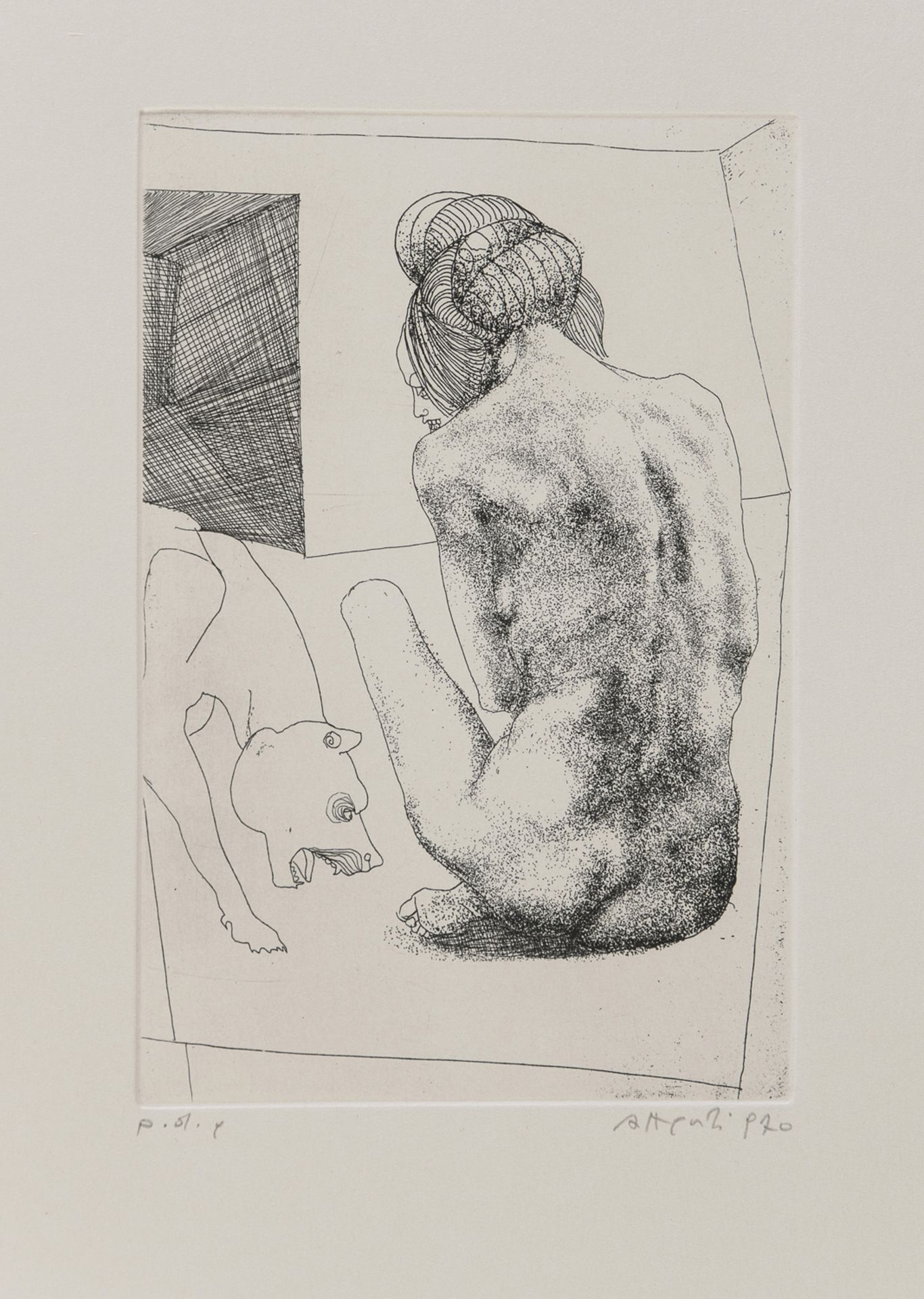 FOLDER OF ETCHINGS BY UGO ATTARDI - Image 3 of 4