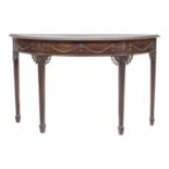 MAHOGANY CONSOLE OF GEORGE III STYLE 19TH CENTURY