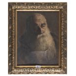 OIL PAINTING OF A MAN WITH LONG BEARD 19TH CENTURY