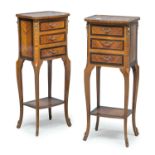 PAIR OF FRENCH STYLE NIGHT TABLES 20TH CENTURY