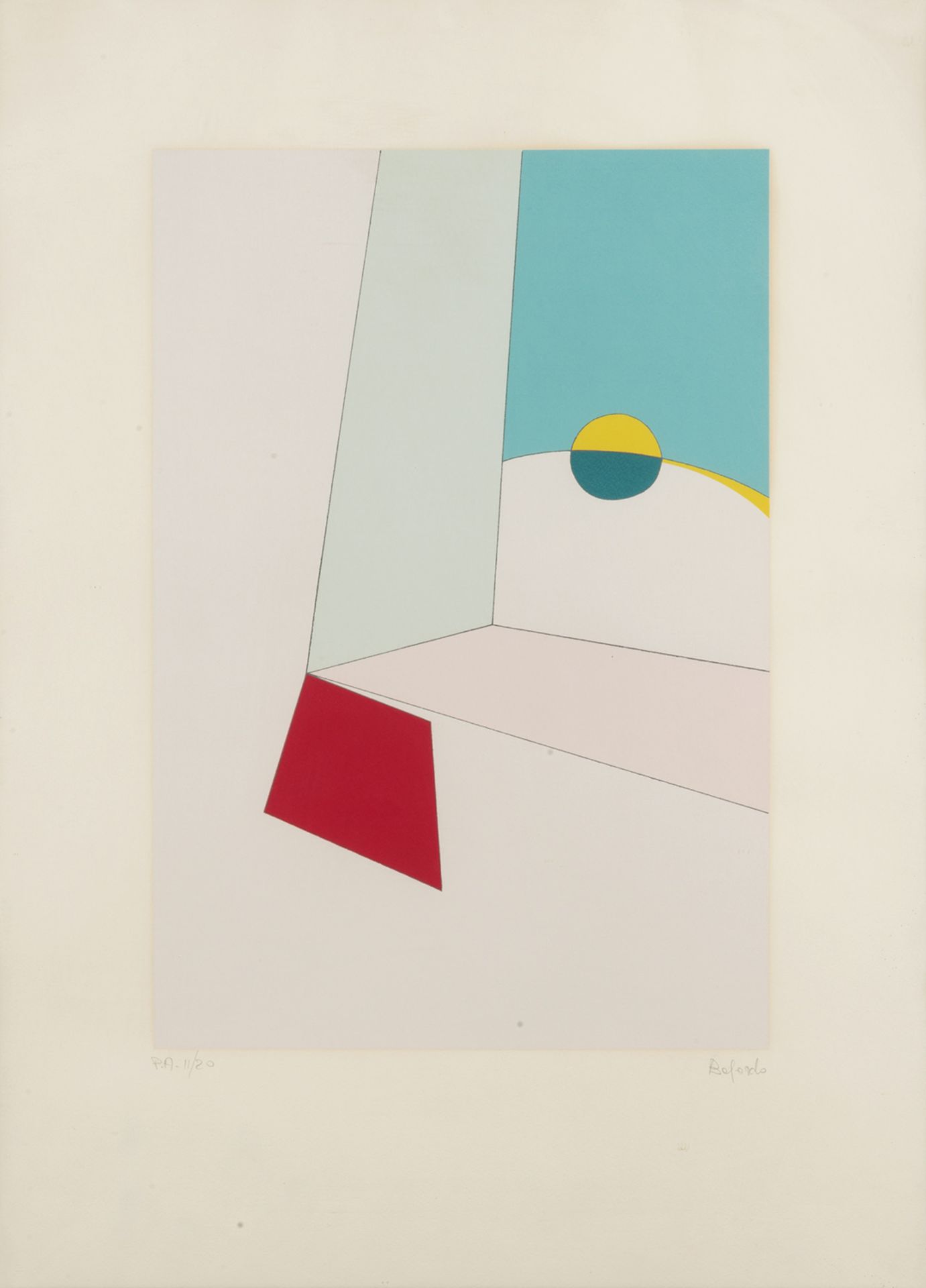 ABSTRACT LITHOGRAPH OF THE TWENTIETH CENTURY