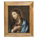 OIL PAINTING OF THE VIRGIN BY ROMAN PAINTER 18TH CENTURY