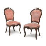 PAIR OF MAHOGANY CHAIRS LUIGI FILIPPO PERIOD