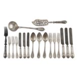 SILVER-PLATED CUTLERY SERVICE GERMANY 20TH CENTURY