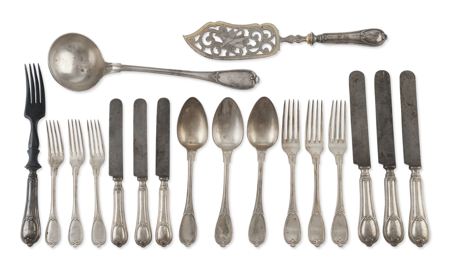 SILVER-PLATED CUTLERY SERVICE GERMANY 20TH CENTURY
