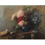 OIL PAINTING OF A STILL LIFE BY RUSSIAN PAINTER 19TH CENTURY