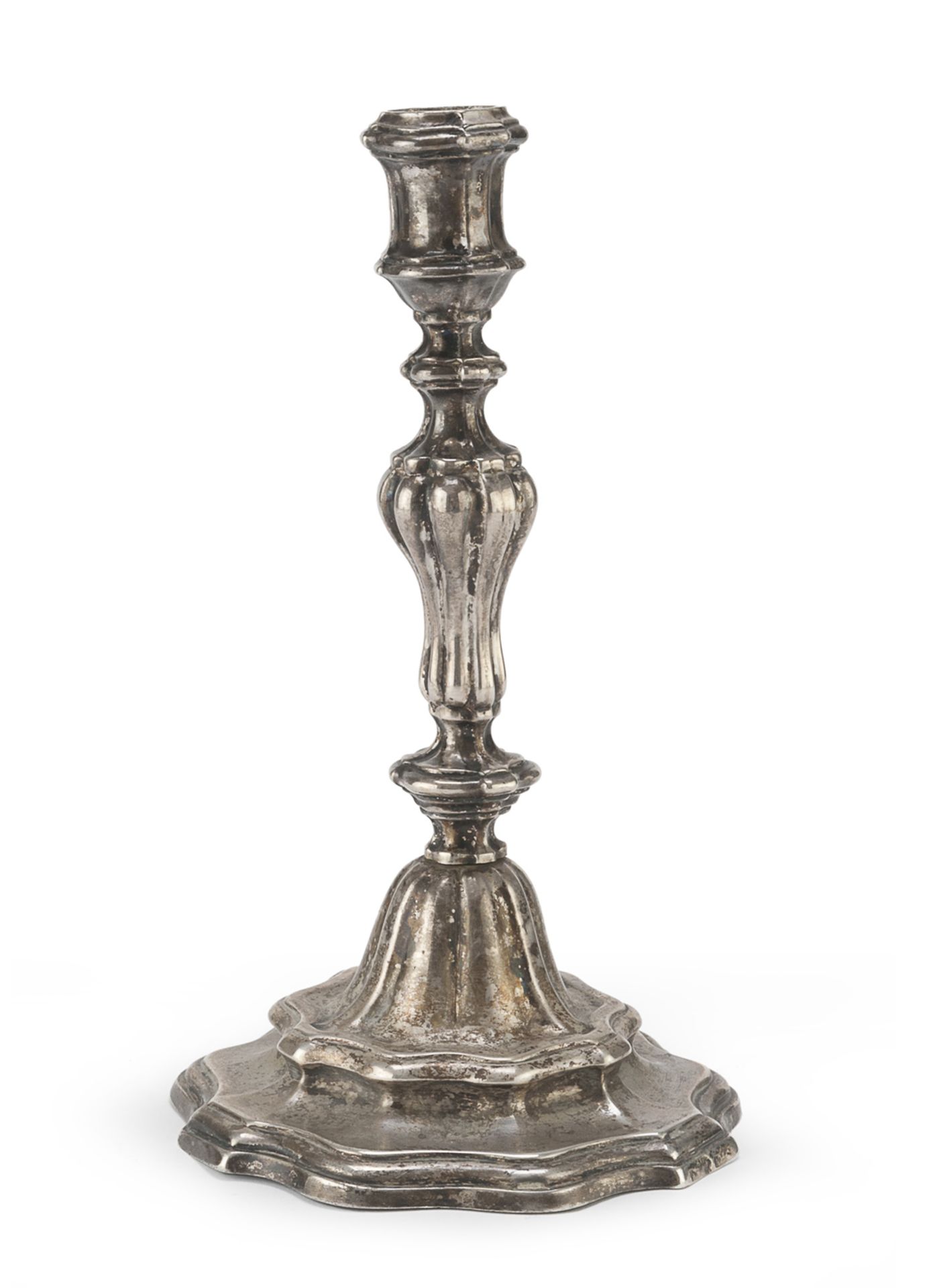 SILVER CANDLESTICK ADOLPHE FREMONT FRANCE 19TH CENTURY