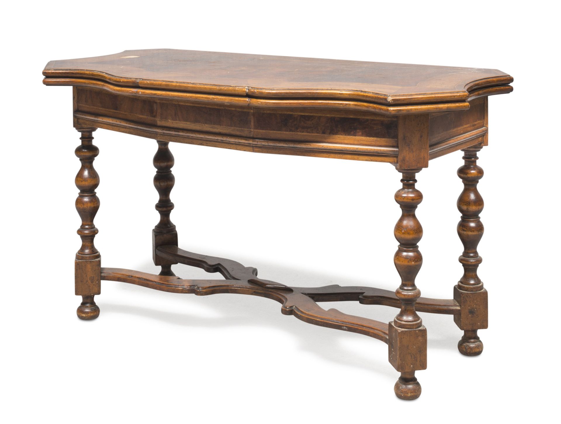 BEAUTIFUL FOLDING TABLE WITH ANTIQUE ELEMENTS