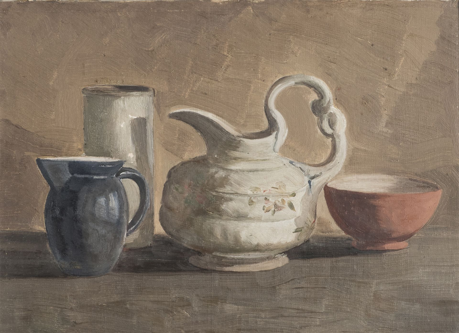 OIL PAINTING OF CERAMICS OF THE 20TH CENTURY