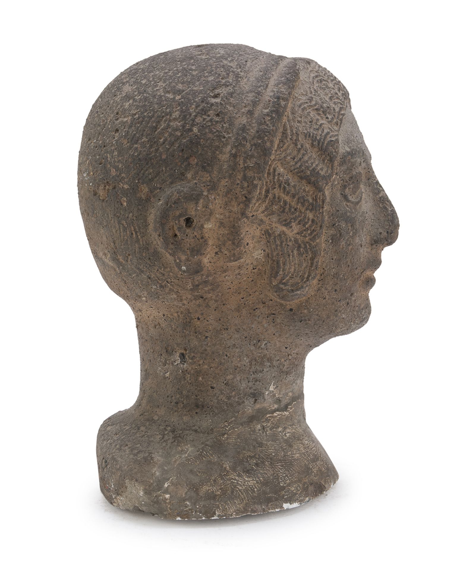 FEMALE HEAD ETRUSCAN STYLE 20th CENTURY - Image 2 of 2