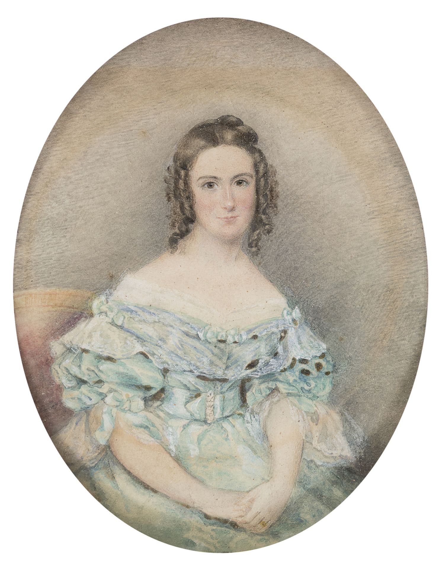 WATERCOLOR OF A WOMAN 19TH CENTURY - Image 2 of 2