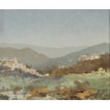 OIL PAINTING OF A LANDSCAPE ATTRIBUTED TO ORESTE ALBERTINI