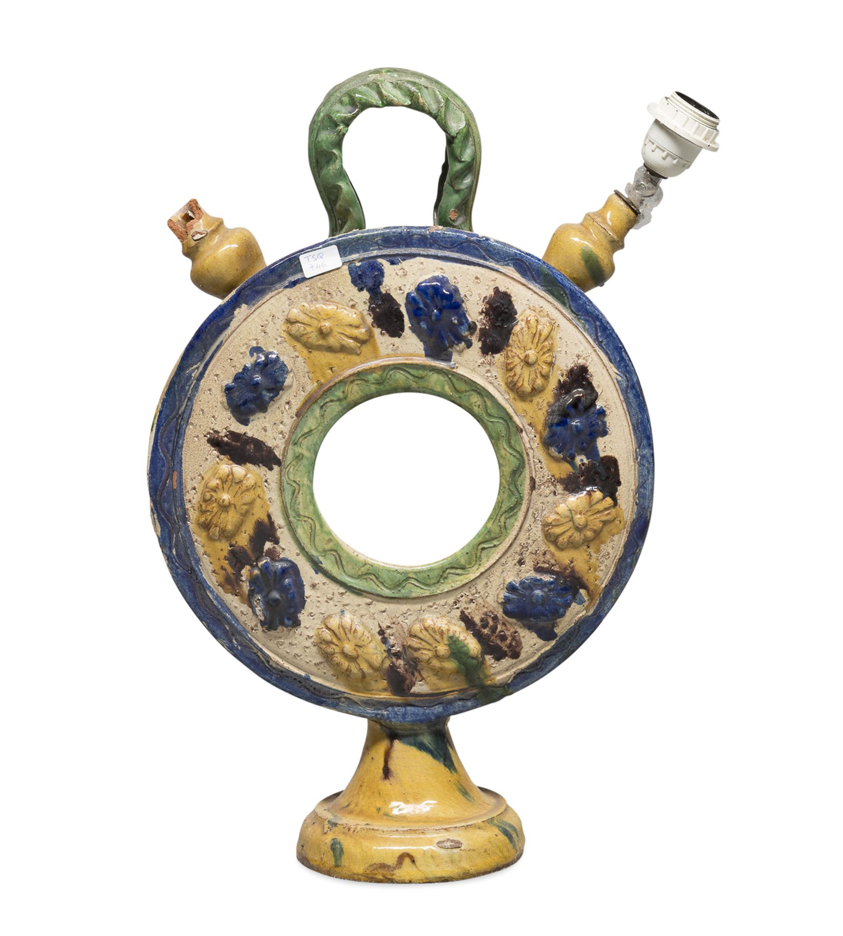 APULIAN CERAMIC FLASK 19TH CENTURY