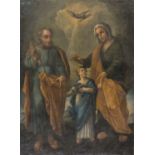 SOUTHERN ITALY OIL PAINTING OF SAINTS 18TH CENTURY