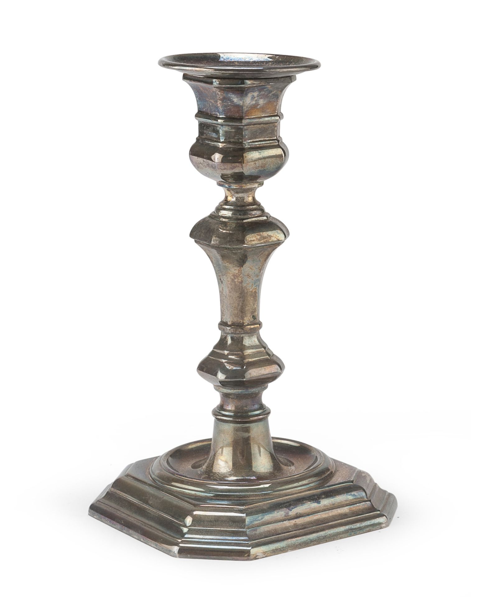 CANDLESTICK IN SILVER RICCI & C. ALESSANDRIA 1944/1968