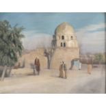 OIL PAINTING OF THE MARABUTT OF DAMASCUS BY GIUSEPPE ROLLA (1899-1967)