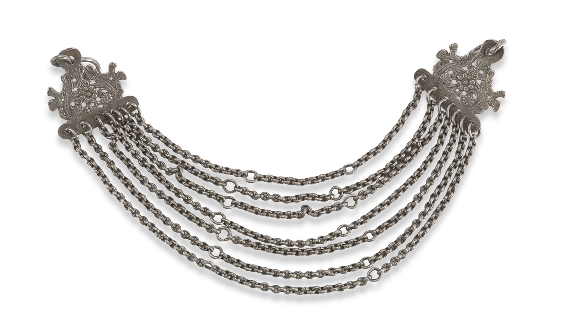 SOUTH AMERICAN ART SILVER NECKLACE