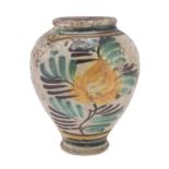 MAJOLICA VASE SICILY 18TH CENTURY