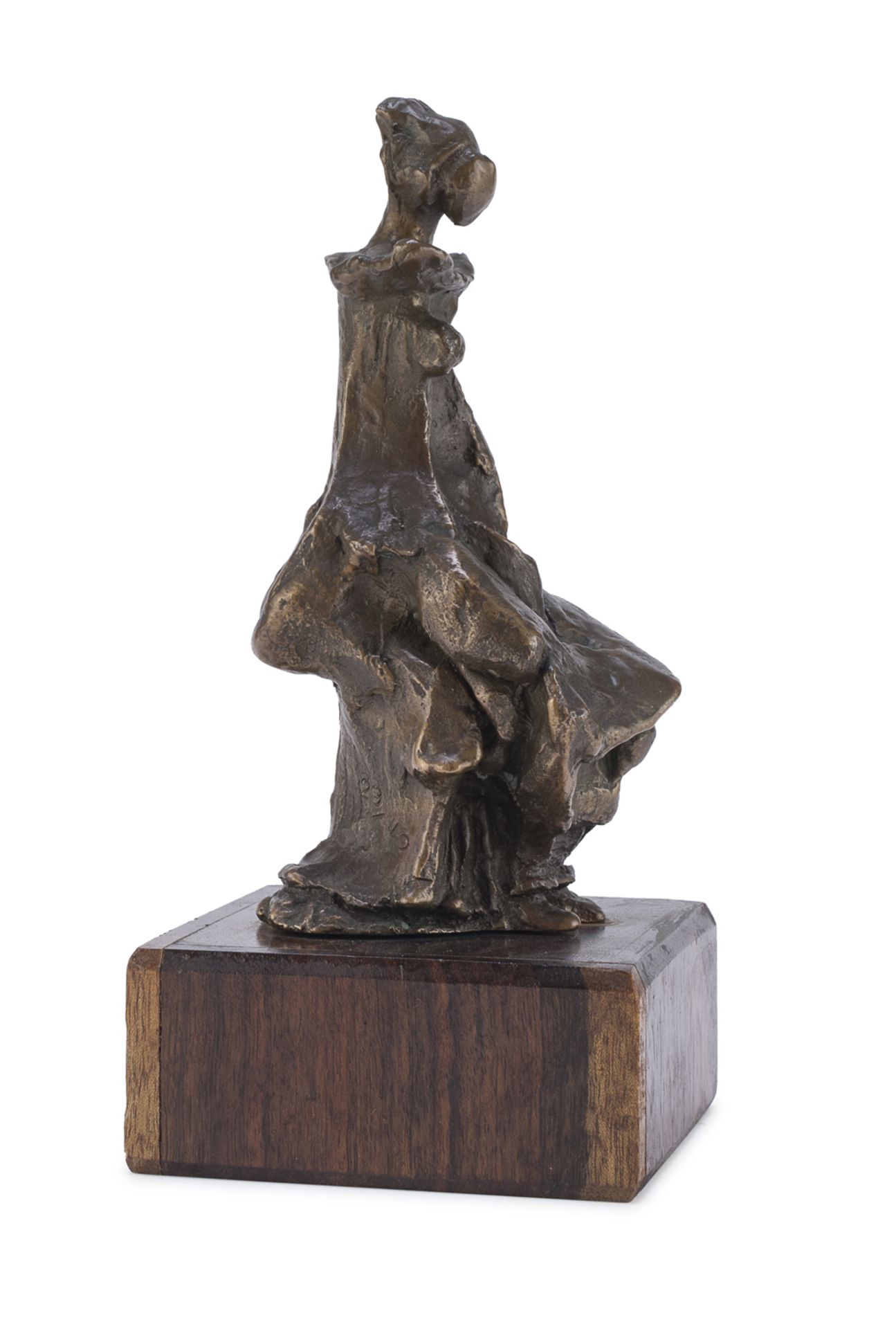 MULTIPLE BRONZE SCULPTURE OF A SITTING WOMAN 20TH CENTURY - Image 2 of 2
