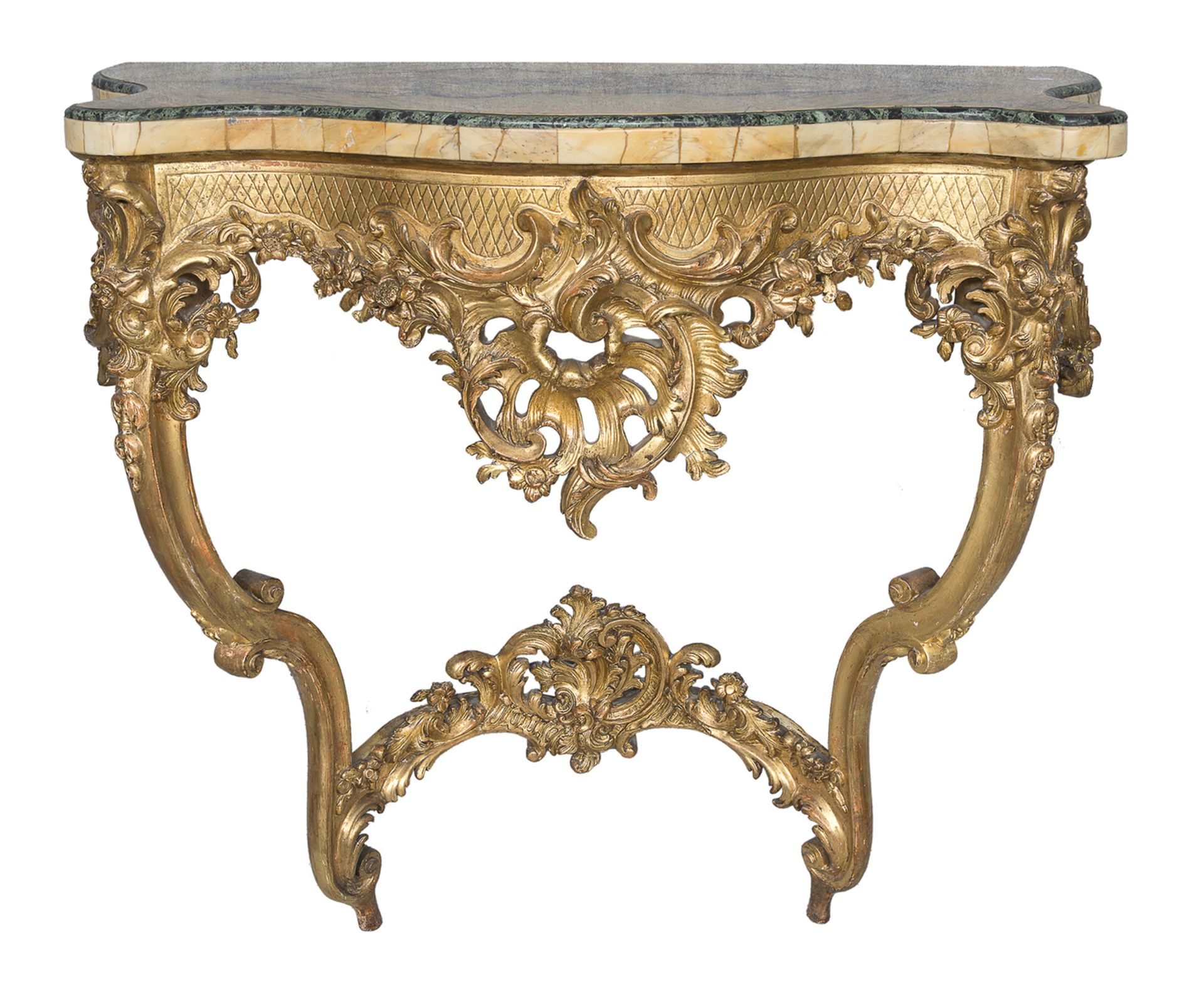 GILTWOOD CONSOLE PIEDMONT OR FRANCE 18TH CENTURY