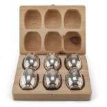 SIX SILVER BEAKERS STANCAMPIANO PALERMO