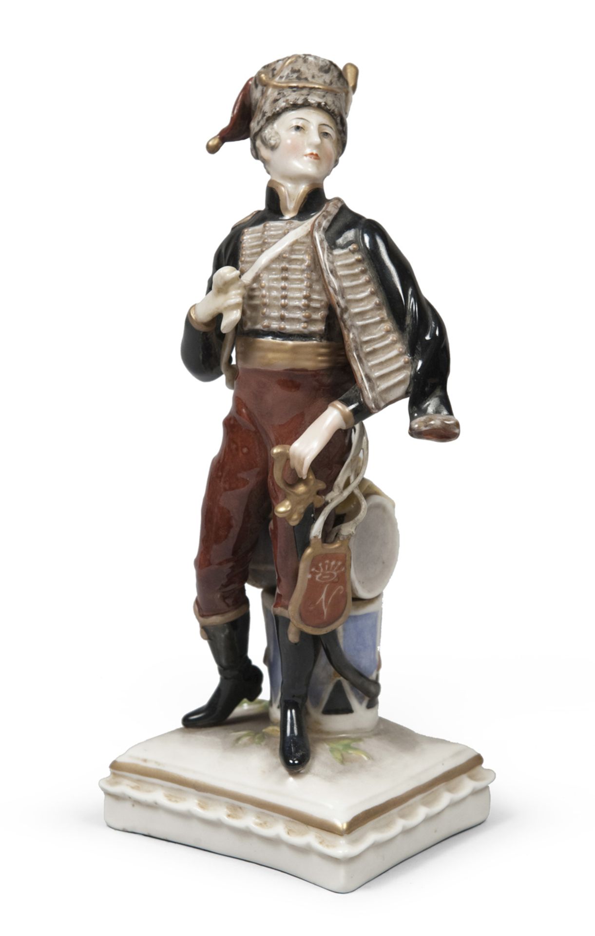 PORCELAIN FIGURE OF USSARUS GINORI 20TH CENTURY