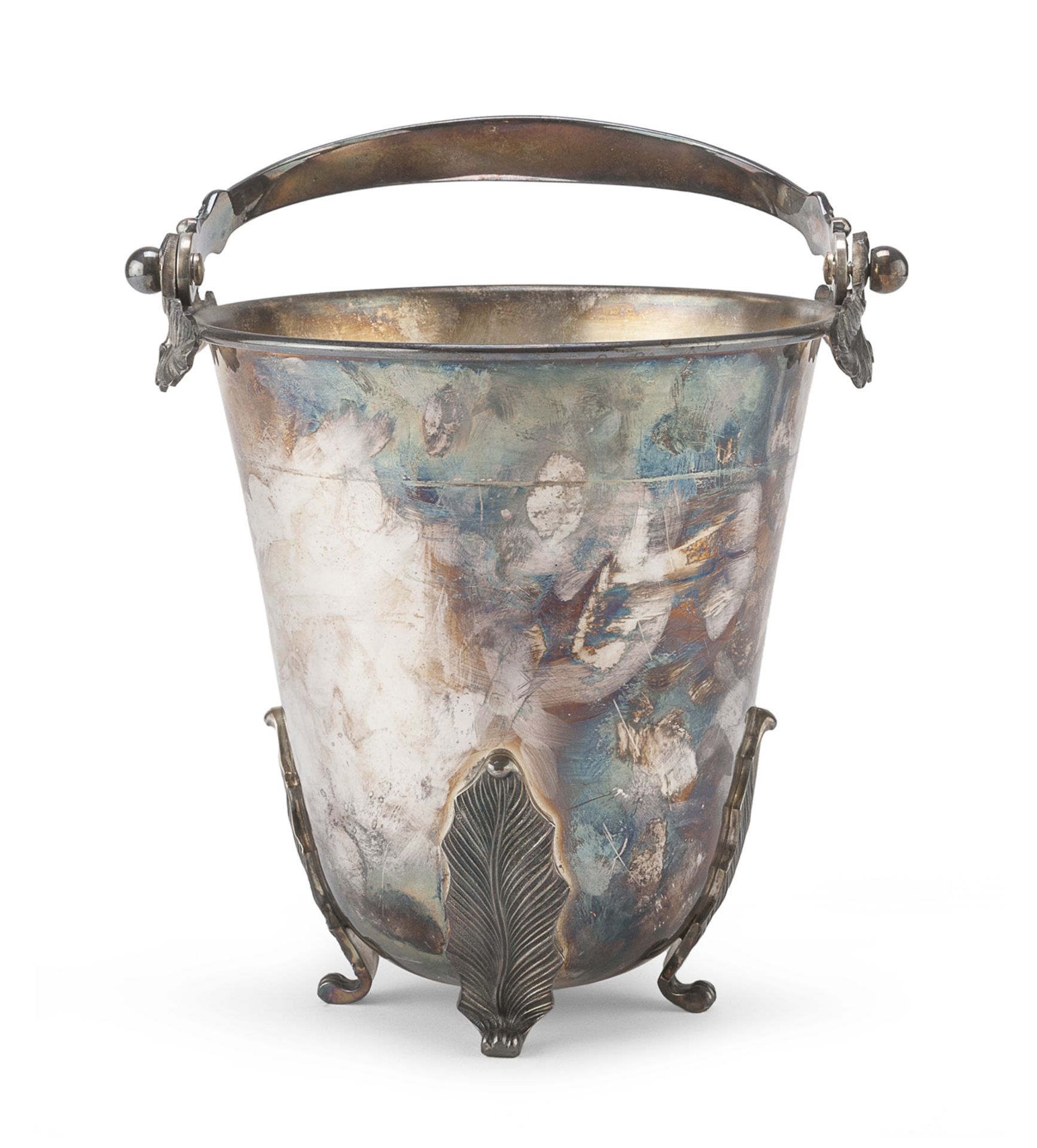 SILVER-PLATED ICE BUCKET MILAN 20TH CENTURY