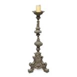 SILVER-PLATED CANDLESTICK 18TH CENTURY