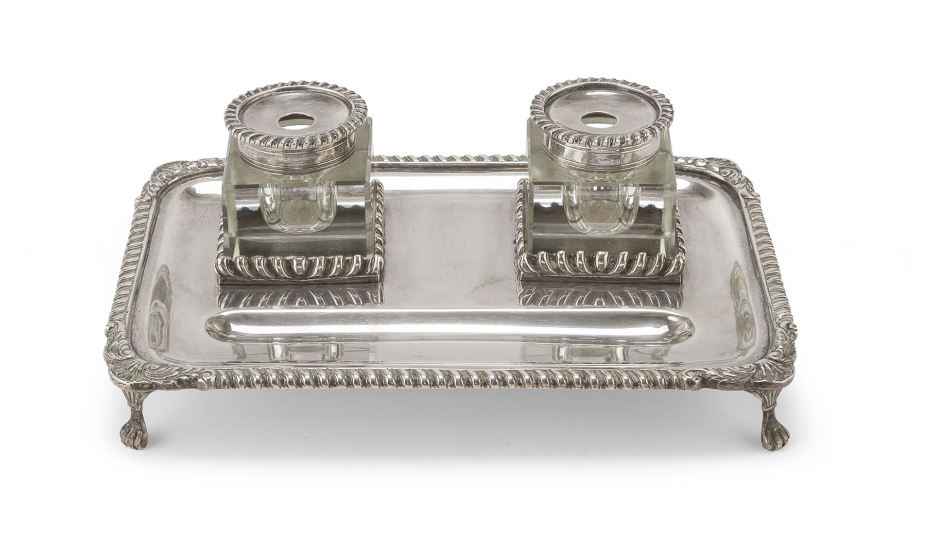 SILVER INKWELL UNITED STATES LATE 19th CENTURY