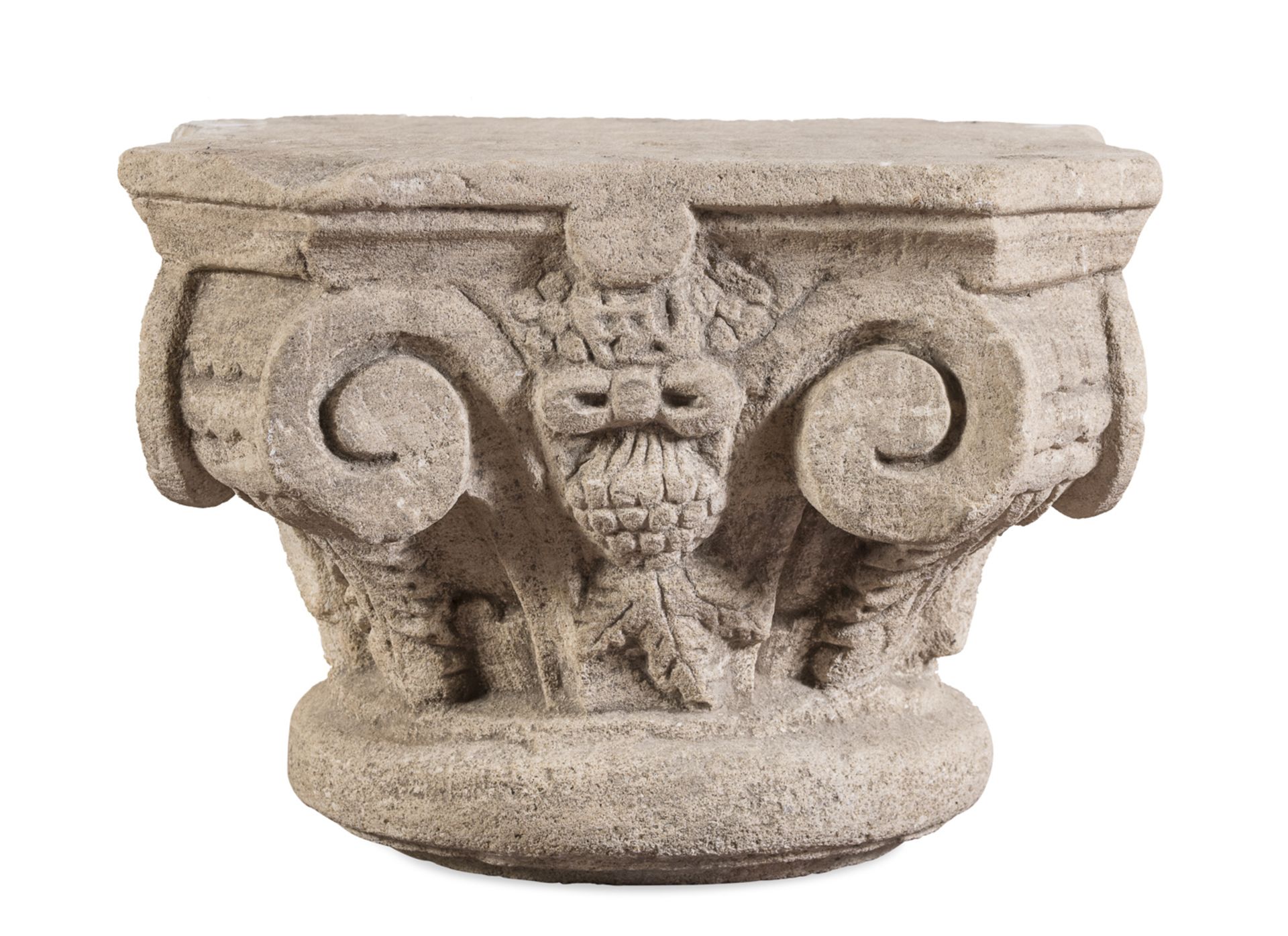 STONE CAPITAL PROBABLY VENETO 15TH CENTURY