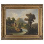 PAIR OF OIL PAINTINGS OF LANDSCAPES 20TH CENTURY