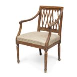 ARMCHAIR IN WALNUT NORTHERN ITALY 19TH CENTURY