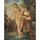 OIL PAINTING OF THE BATH OF VENUS FRENCH SCHOOL 20TH CENTURY