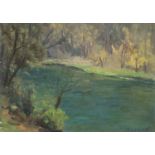 OIL PAINTING OF A LANDSCAPE BY DANTE COMELLI (1880-1958)