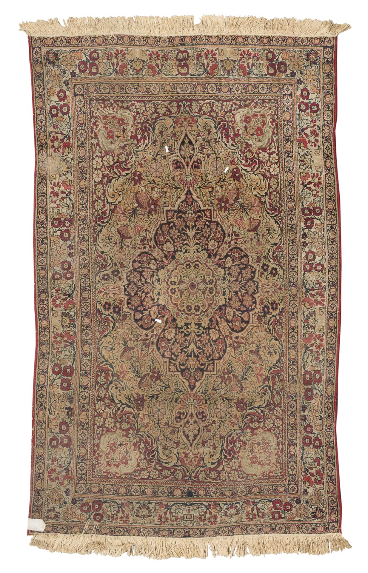 KIRMAN LAVER RUG 20TH CENTURY