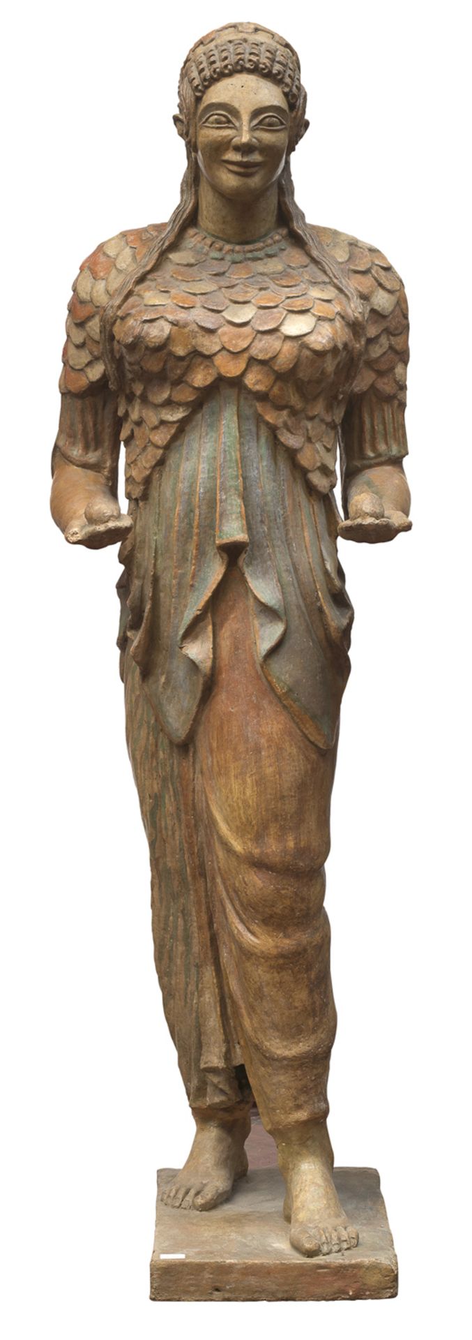 SCULPTURE OF ETRUSCAN OFFERING FIGURE EARLY 20TH CENTURY