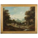 OIL PAINTED PRINT OF LANDSCAPE 20TH CENTURY